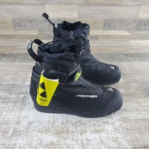 Fischer OTX Trail Mens Ski Cross Country Boots Sz 13 Athletic Black Mid Zip